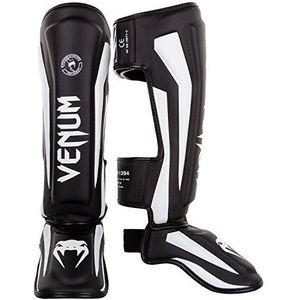 Venum Elite Kickboks Scheenbeschermer Zwart Wit