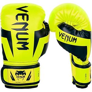 Venum Elite unisex bokshandschoenen voor kinderen, neon/geel, maat M (fabrikantmaat: M)