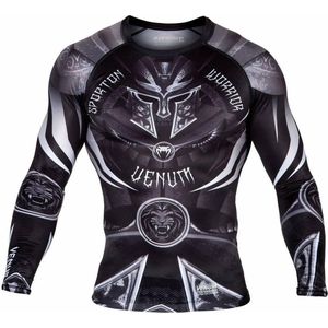Venum - Gladiator 3.0 Rashguard - Lange Mouwen - Zwart - Polyester/Elastaan