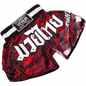 Venum Thai Kickboks Broekjes Tecmo Rood - XS Kids maat 128 - XS
