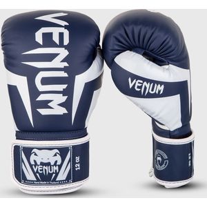 Venum Elite bokshandschoenen, uniseks, volwassenen, wit/marineblauw, 340 gr