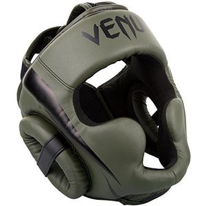 Venum Unisex Elite hoofdbescherming, kaki/zwart, één maat