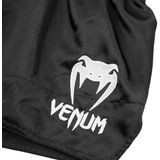 Venum - Classic Muay Thai Kickboks Broekjes - Zwart Wit - Polyester