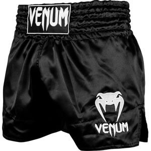 Venum Klassieke Muay Thai-shorts voor heren - zwart/wit, M