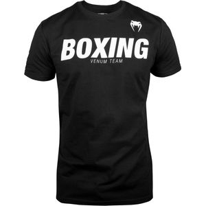 Venum Boxing VT T-Shirt - Katoen - Zwart met wit - XXL