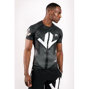 Venum Arrow Rash Guard Korte Mouw Zwart Wit - S