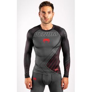 Venum Contender 5.0 Rashguards L/S Zwart Rood - S