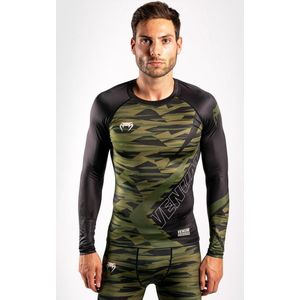 Venum Contender 5.0 Rashguards L / S Khaki Camo - XL