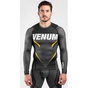 Venum ONE FC Impact Rashguard L/S Grijs Geel - L