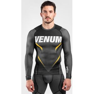 Venum ONE FC Impact Rashguard L/S Grijs Geel Kies uw maat: L