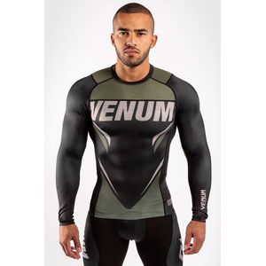 Venum ONE FC Impact Rashguard L/S Zwart Kaki - M