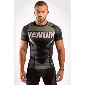 Venum Rashguard One-FC Impact Zwart/Groen Small