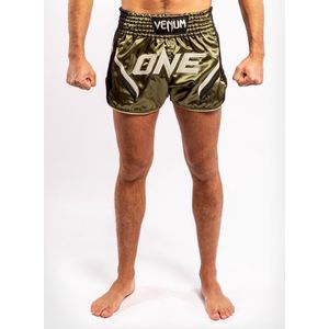 Venum ONE FC Impact Muay Thai Short Khaki Zwart Maat Venum Kickboks Muay Thai Shorts: S - Kids 9/10 Jaar | Jeans maat 28