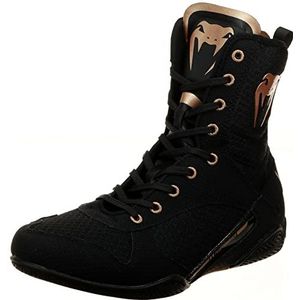 Venum Unisex-Adult Elite Evo Monogram Boksschoenen, Zwart Brons, 9.5 Men/11 Women