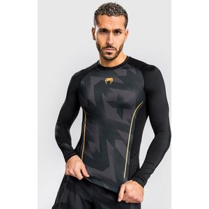 Venum Razor Rash Guard Lange Mouwen Zwart Goud - S