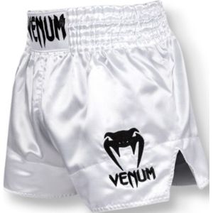 Venum Classic Muay Thai - Shorts - White/Black - XS