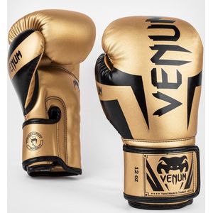 Venum Elite bokshandschoenen, goud/zwart, 307 gr