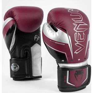 Venum Elite Evo (kick)bokshandschoenen Rood/Zilver 12OZ