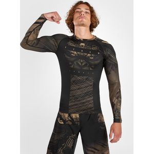 Venum Gorilla Jungle Rash Guard L/S Zwart Zand - M