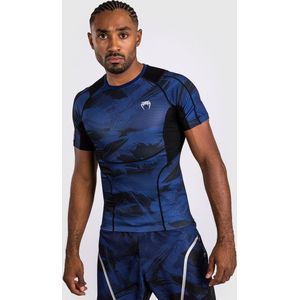 Venum Electron 3.0 Rash Guard Compressie Shirt Navy