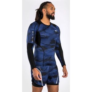 Venum Electron 3.0 Rashguard Compressie Shirt L/S Navy