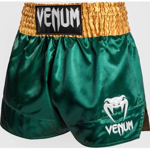 Venum Classic Muay Thai Shorts Groen Goud Wit