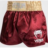 Venum - Classic Muay Thai Shorts - Bordeaux - Goud - Wit