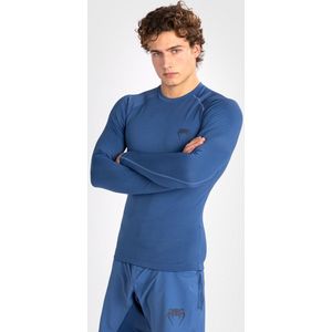 Venum - Contender - Rashguard - Blauw - Compressieve Pasvorm, Lange Mouwen