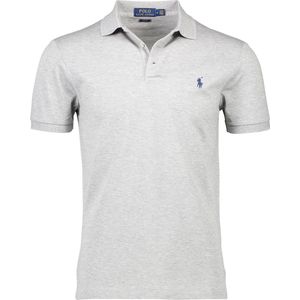 Shirt - Mélange - Katoen - Polokraag - Kwartmouw - Normale Pasvorm