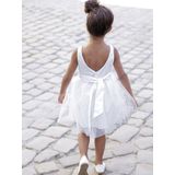 Vertbaudet Feestelijke meisjesjurk in satijn en tule