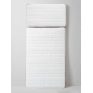 Onderhoudsvriendelijke matras voor meegroeibed wit
