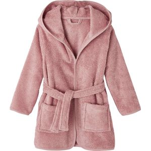 Kinderbadjas - Donkergroen - Met Capuchon - Badstof - Oeko-Tex Standaard 100