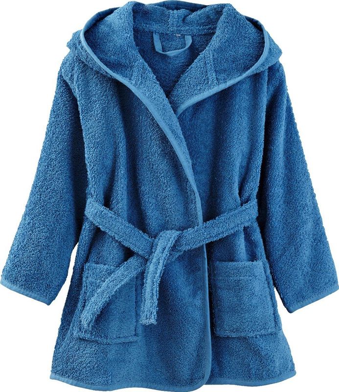 Kinderbadjas - Donkergroen - Badjas - Katoen - Oeko-Tex Standaard 100