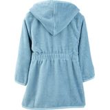 Kinderbadjas - Donkergroen - Met Capuchon - Badstof uit Katoen - Oeko-Tex Standaard 100