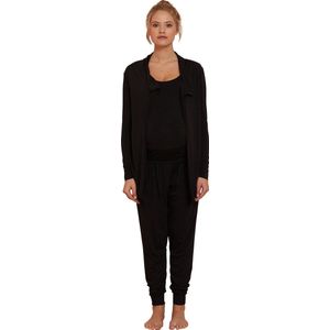 3-delige kit homewear voor tijdens de zwangerschap en borstvoeding zwart