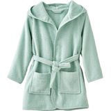 Kinderbadjas - Donkergroen - Katoen - Met Capuchon