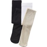 Set van 2 - Meisjes Panty's - Iriserend Beige - 60% Polyamide - Oeko-Tex Standard 100