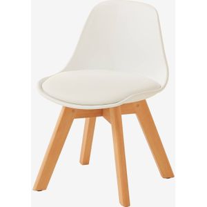 Scandinavische kinderstoel, zitgedeelte H 34,5 cm wit