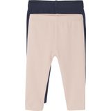 Vertbaudet Set van 2 lange baby-leggings meisje