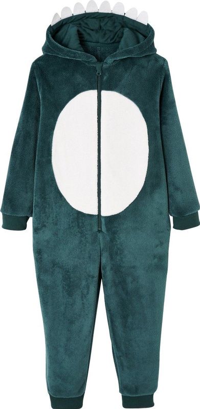 Vertbaudet - Jumpsuit Dinosaurus - Pluchen Polyester