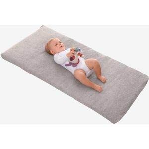 Reismatras baby VERTBAUDET lichtgrijs/wit