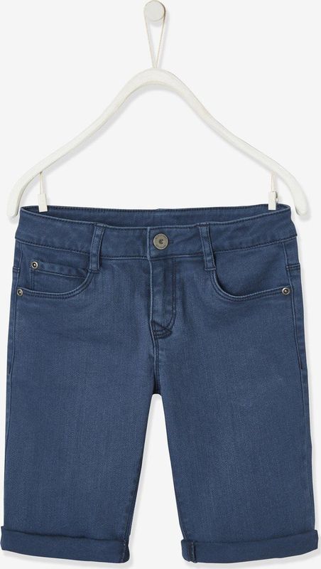 Bermuda - Licht Verwassen - Jongens - 98% Katoen - 5 Zakken - Oprolbare Pijpen