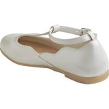 Salomé - Ballerina's - Parelmoerwit - Synthetisch - Antislipbuitenzool