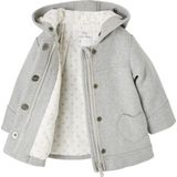 Jas - Met Capuchon - Lichtgrijs - 47% Wol, 46% Polyester, 4% Acryl, 2% Polyamide, 1% Viscose