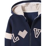 Vertbaudet Sportsweater met rits en capuchon voor meisjes met grafische details