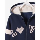 Vertbaudet Sportsweater met rits en capuchon voor meisjes met grafische details