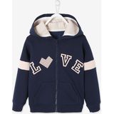 Vertbaudet Sportsweater met rits en capuchon voor meisjes met grafische details