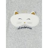 Vertbaudet - Fluwelen Pyjama - Kattenmasker - Meisje