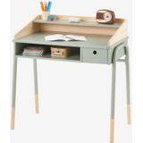 Basisschoolbureau - Ligne Amazone - Houtvezelplaten - Metaal - Grijs