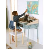 Basisschoolbureau - Ligne Amazone - Houtvezelplaten - Metaal - Grijs